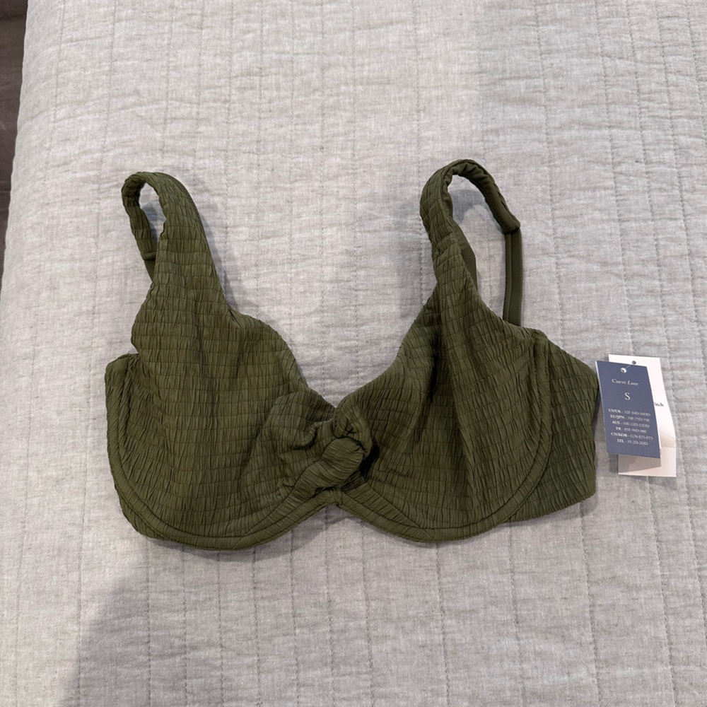 Abercrombie & Fitch Olive Green Bikini Top